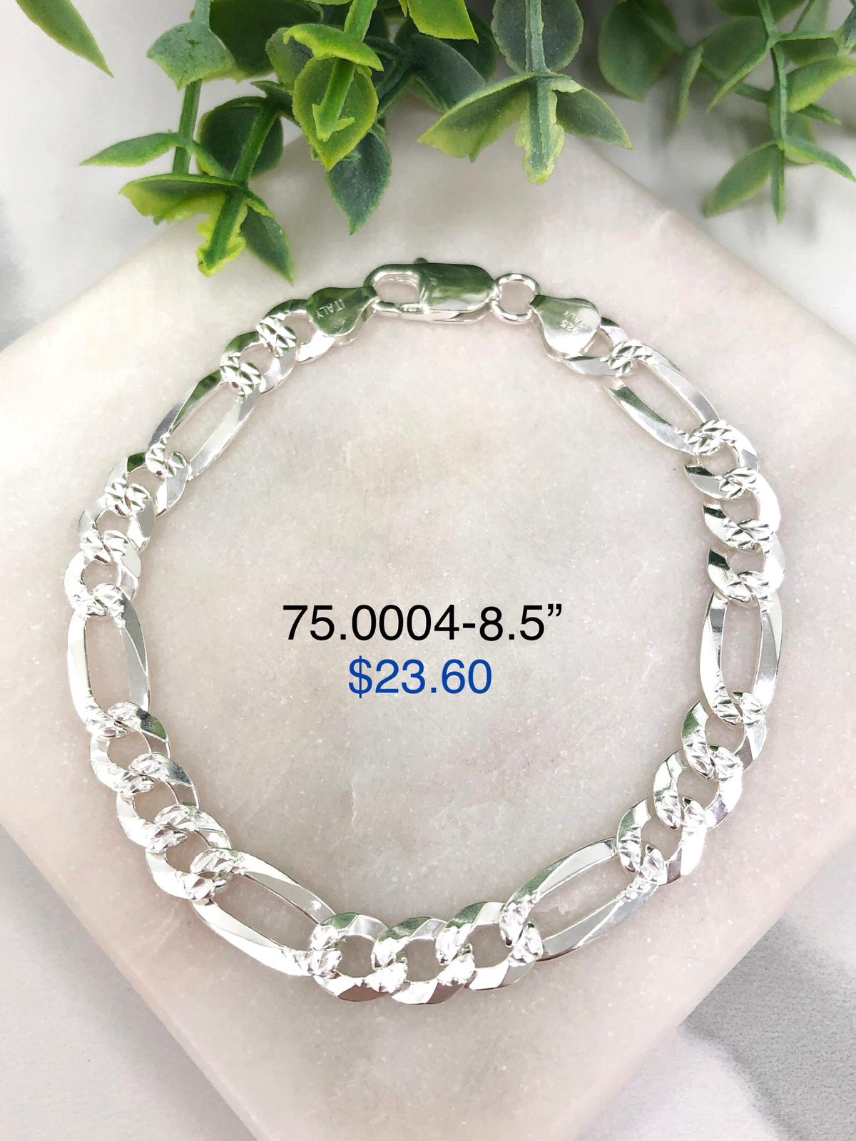 Silver 925 Thick bracelet 75.0004-8.5"