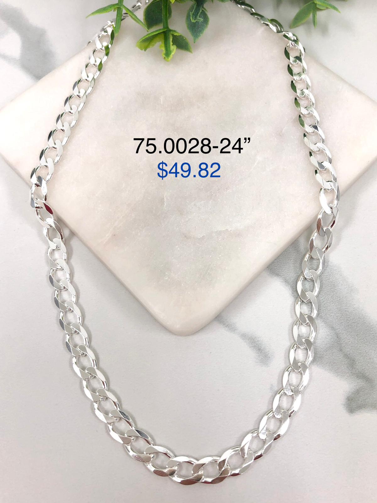 Silver 925 Thick Men's Chain 75.0028-24"