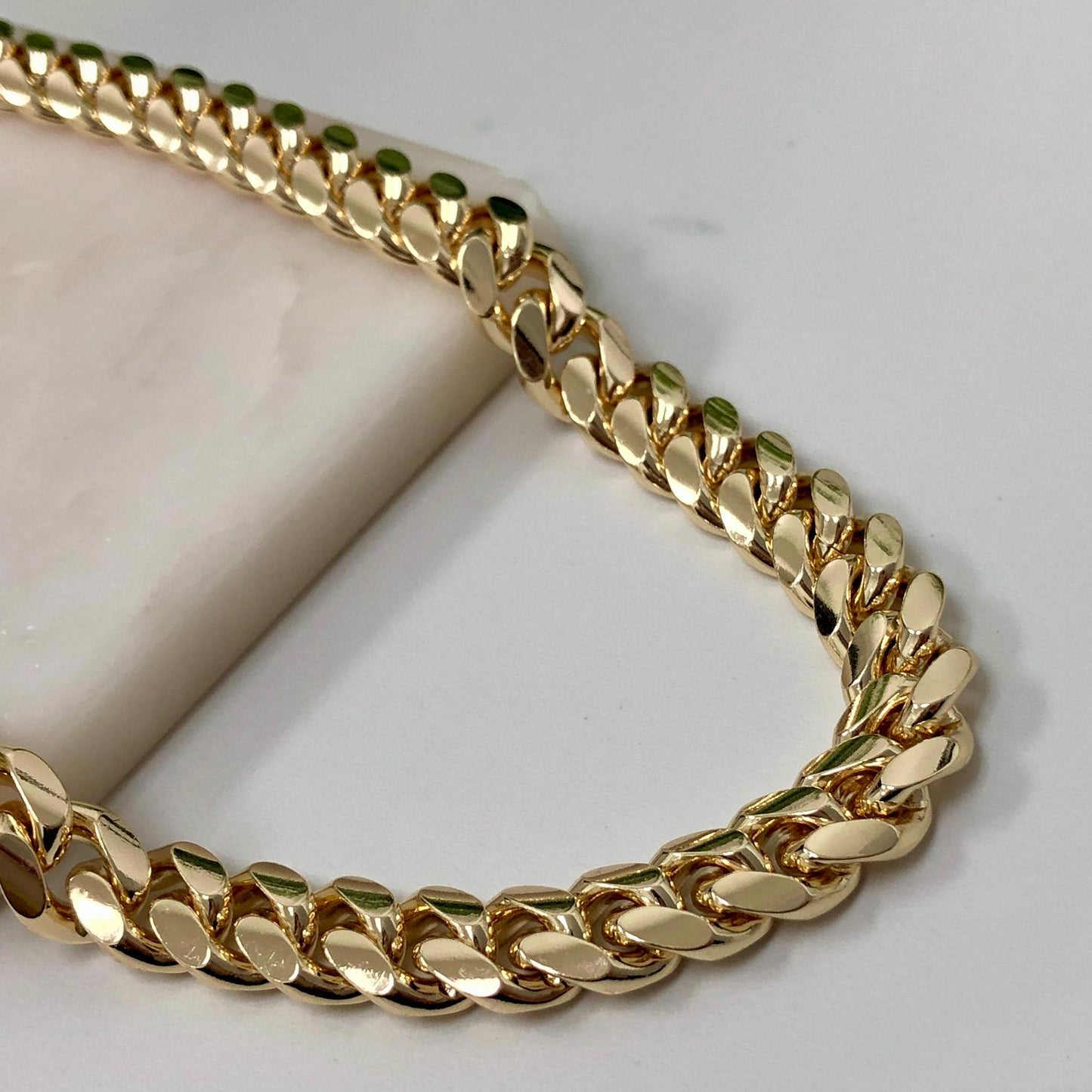 14k Gold Filled 12mm Cuban Link Chain or Bracelet, 12mm Curb Link Chain, 22", 24", 26", 28" Long, or 8.5" Bracelet, Wholesale Jewelry
